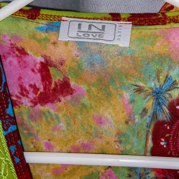 In Love Paris Tie-In-The-Front Blouse Top - Picture 5 of 5